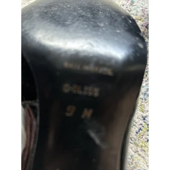 9 West Bliss black patent leather heels size 9 Vintage 80s And 90s Vibe C Pics - Picture 6 of 8